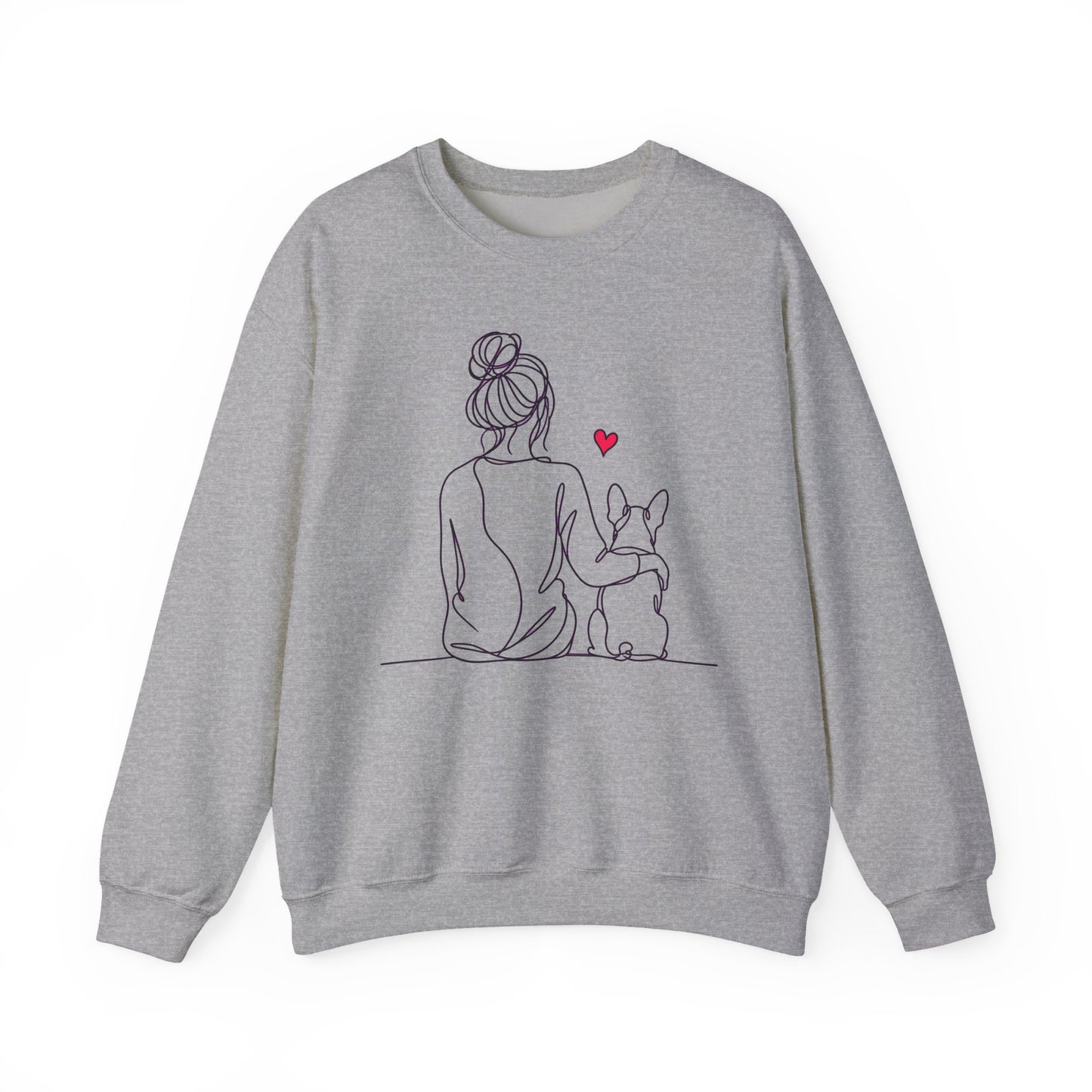 Boston Terrier Hug Crewneck Sweatshirt