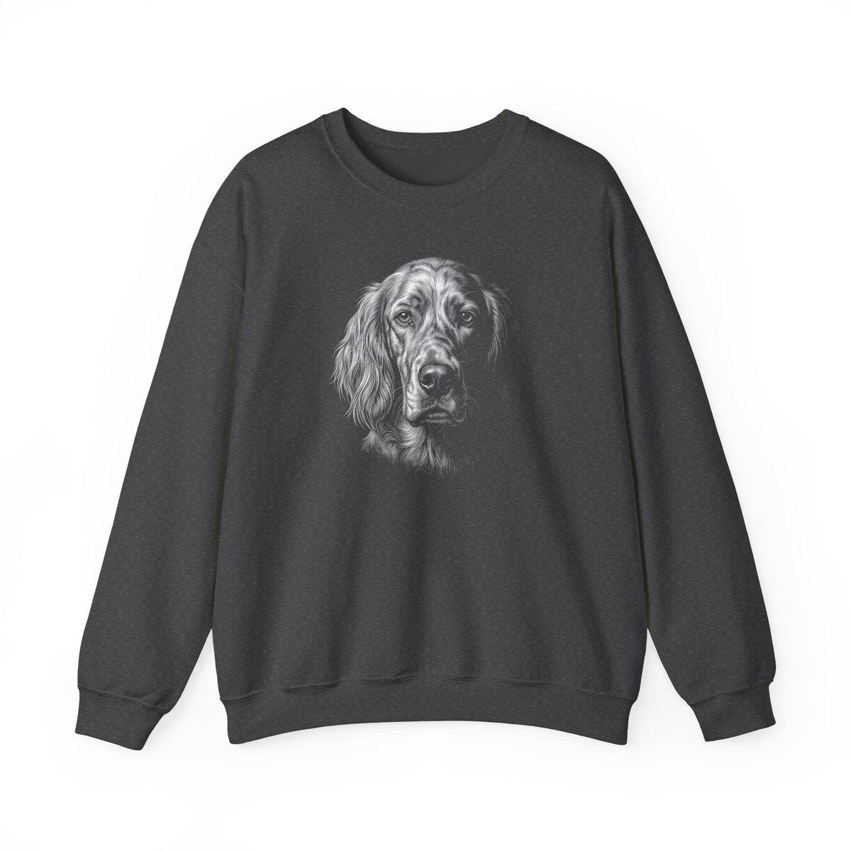English Setter Engraved Crewneck Sweatshirt