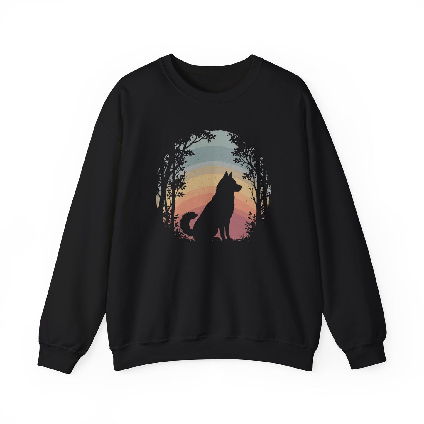 Husky Nature Crewneck Sweatshirt Black
