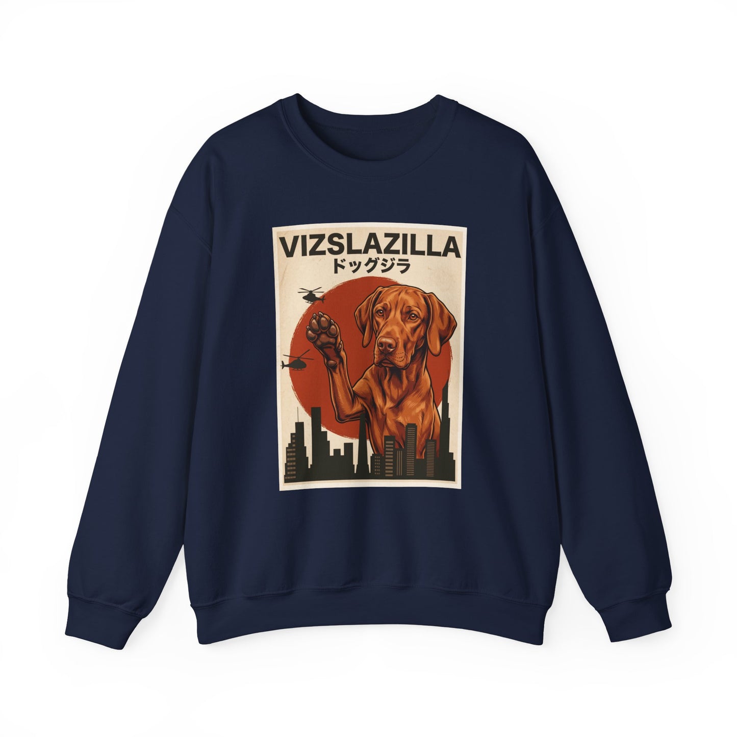 Vizsla Vizslazilla Crewneck Sweatshirt