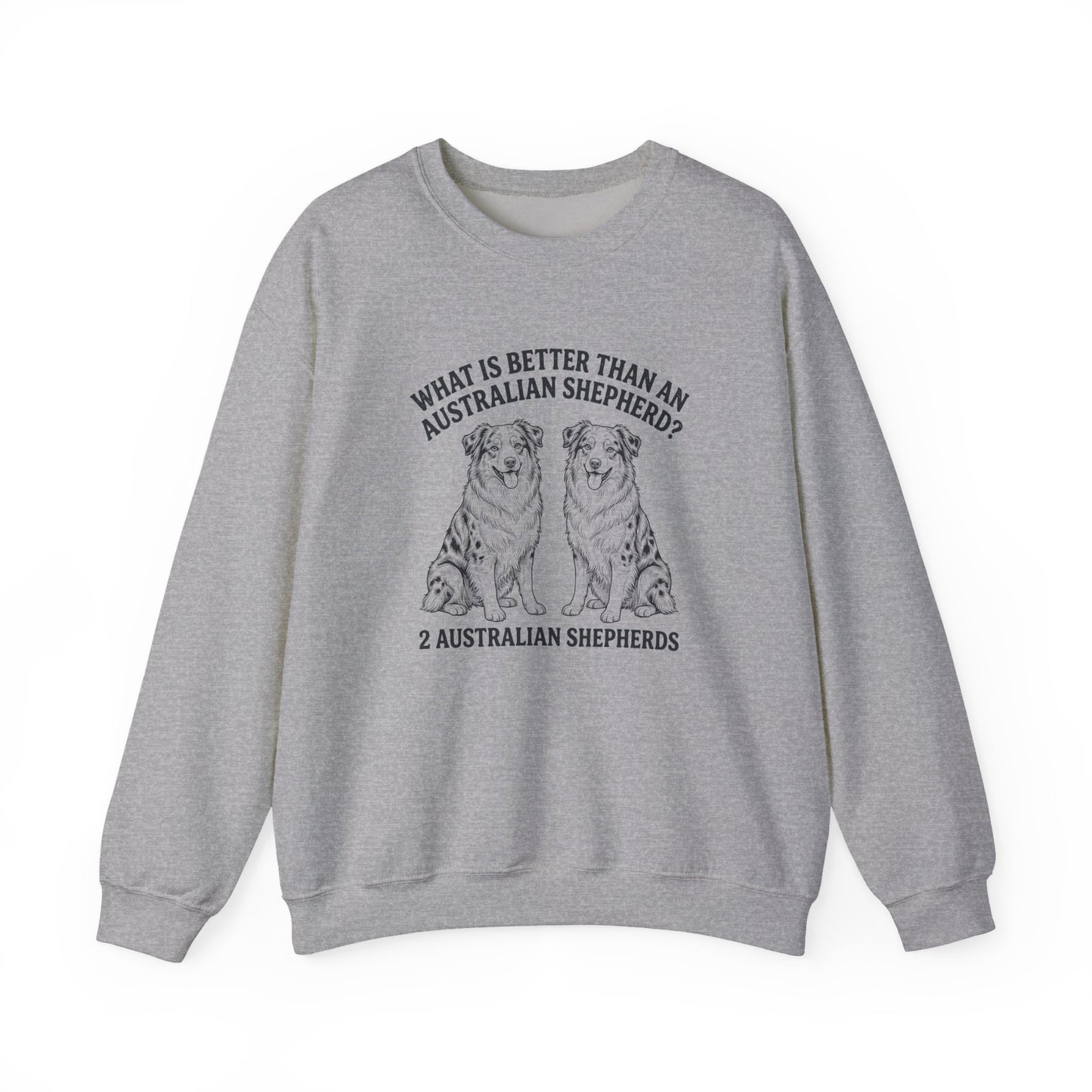 2 Australian Shepherds Crewneck Sweatshirt