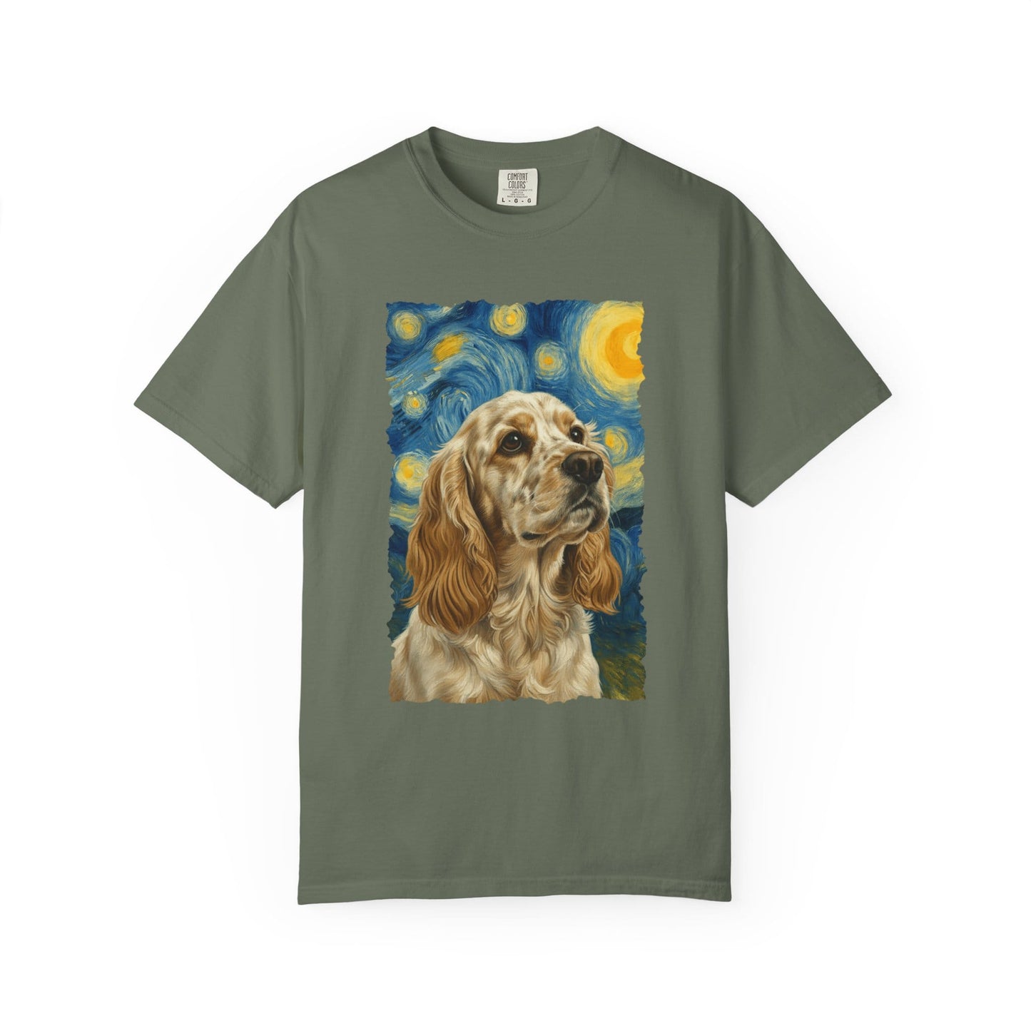 Lemon Roam Spaniel van Gogh Premium Tee