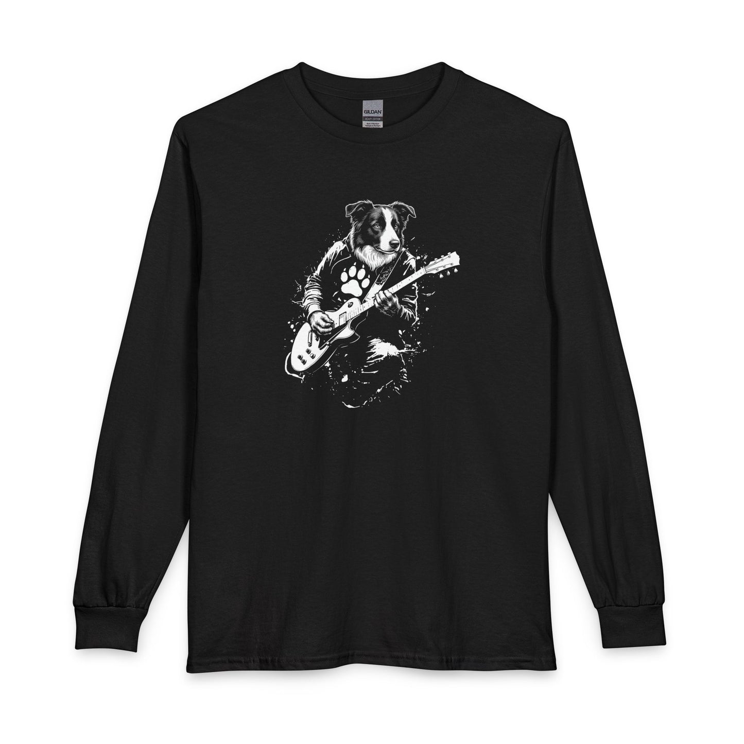 Border Collie Guitar Long Sleeve