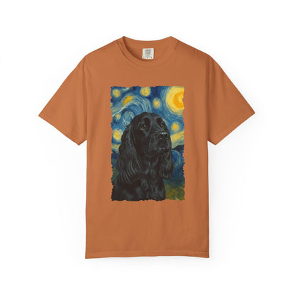 Black Cocker Spaniel van Gogh Premium Tee