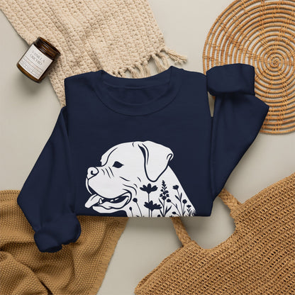 Boxer Flowers Crewneck Sweatshirt