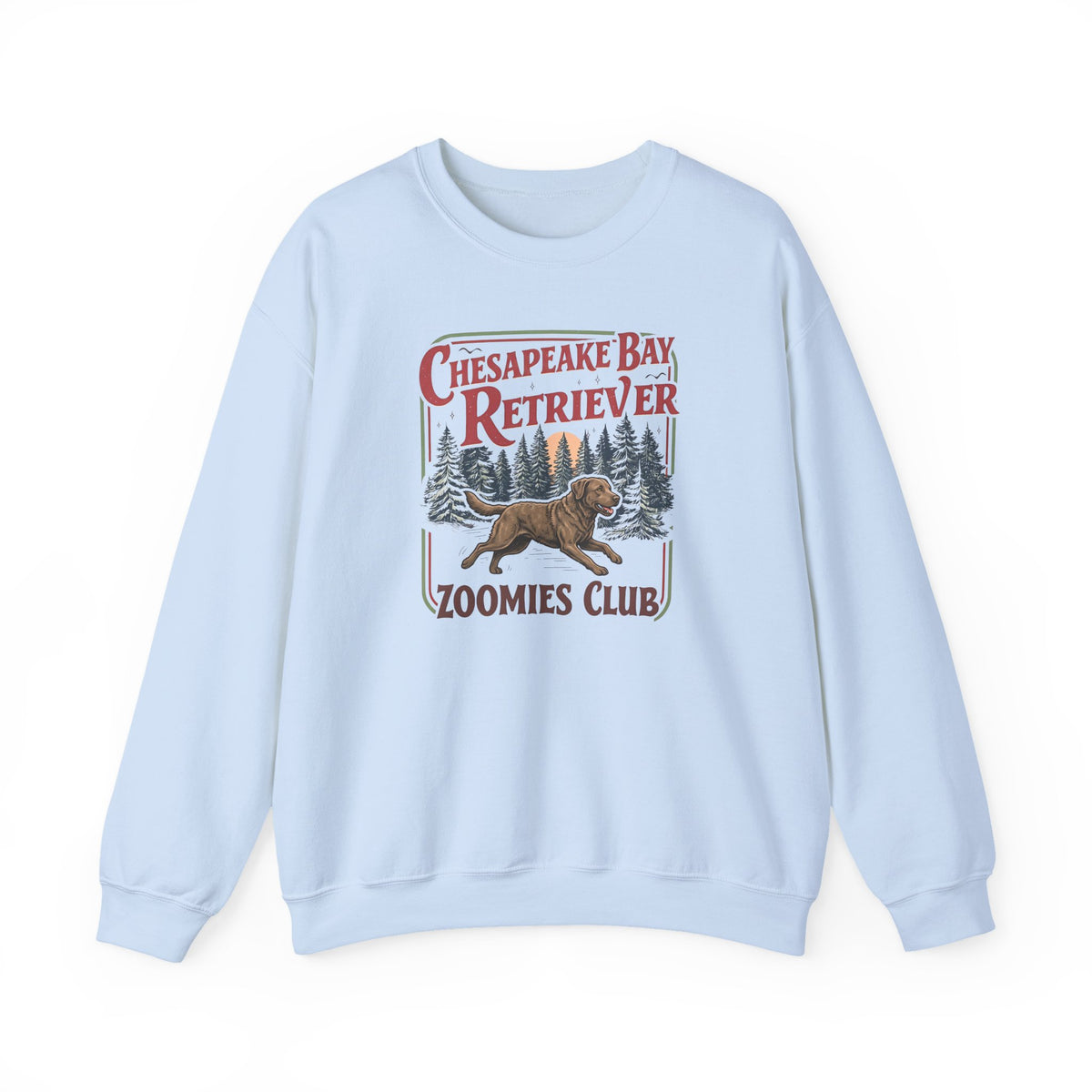 Chesapeake Bay Retriever Zoomies Club Crewneck Sweatshirt