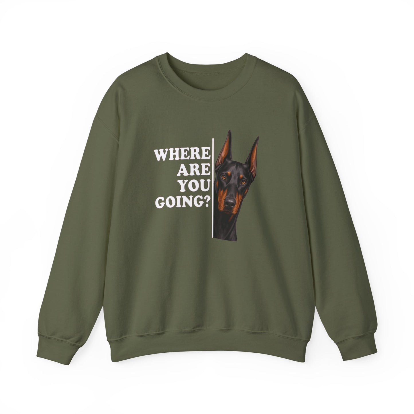 Doberman Alert Crewneck Sweatshirt