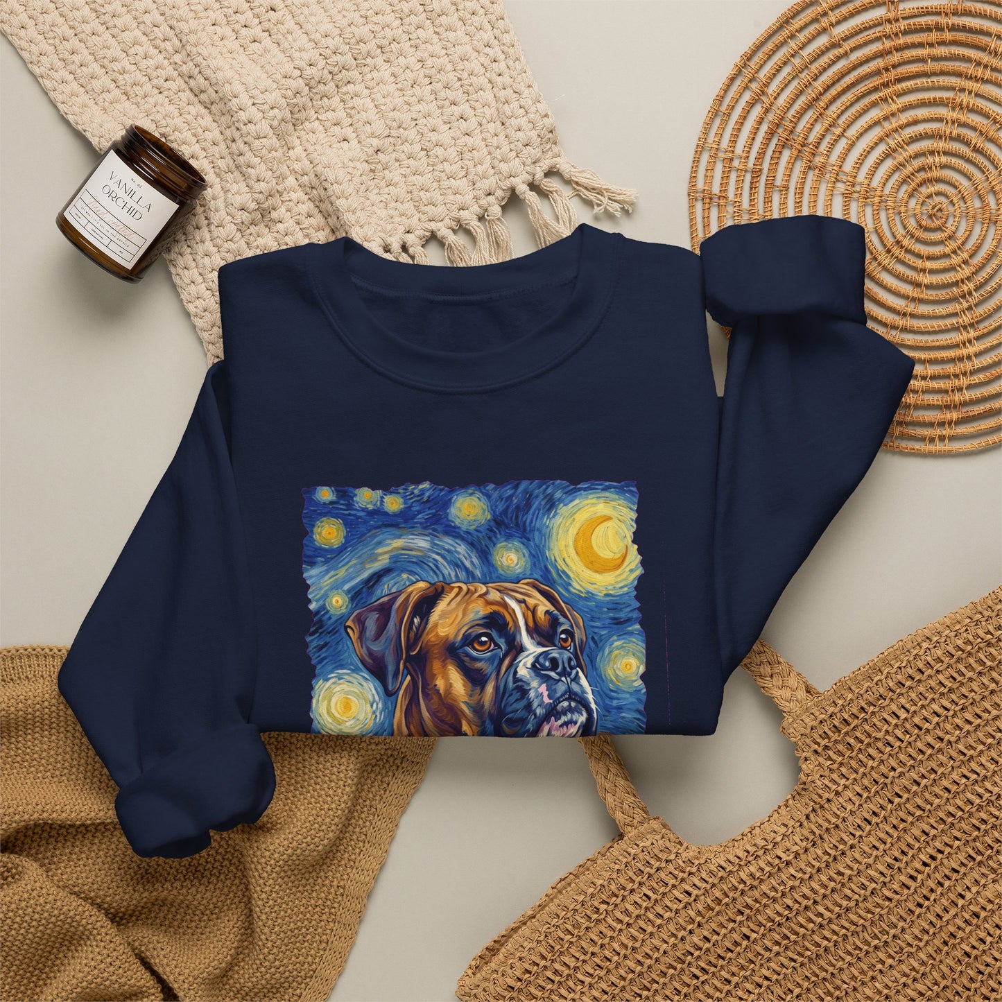 Boxer Van Gogh Crewneck Sweatshirt