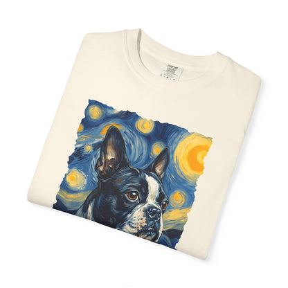 Boston Terrier Van Gogh Premium Tee