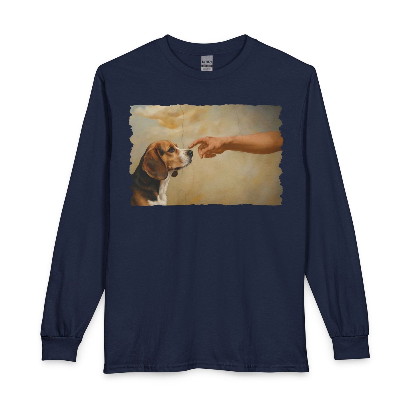 God Creates Beagle Long Sleeve