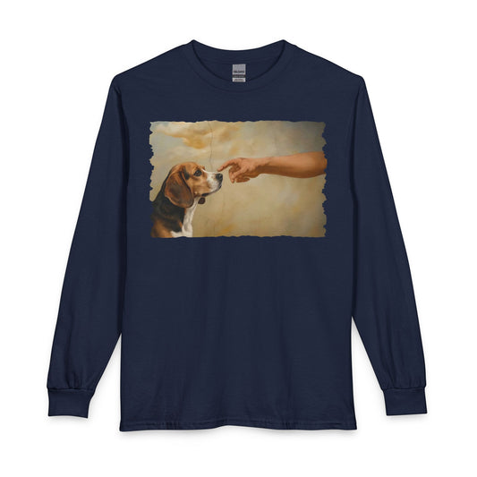 God Creates Beagle Long Sleeve
