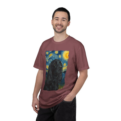 Black Cocker Spaniel van Gogh Premium Tee