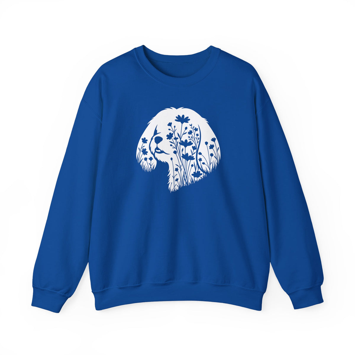Shih Tzu Flowers Crewneck Sweatshirt