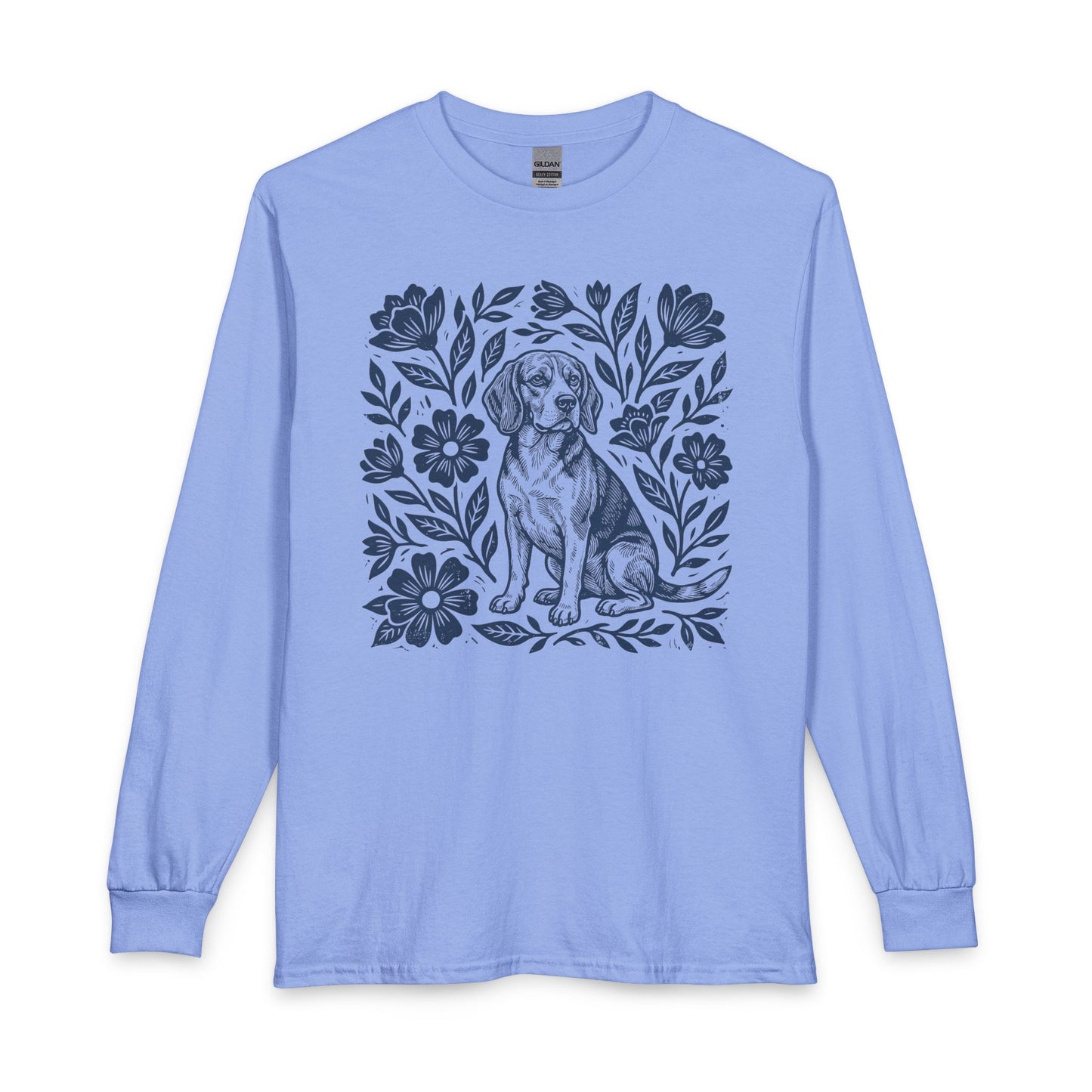 Beagle Linocut Long Sleeve