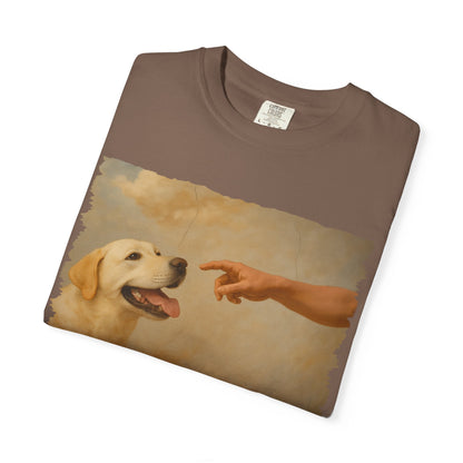 God Creates Yellow Lab Premium Tee
