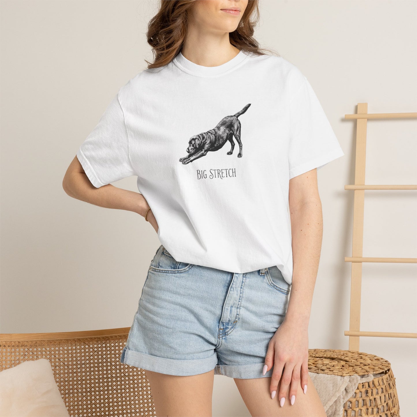 Big Stretch Black Labrador Premium Tee