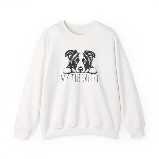 Border Collie Therapist Crewneck Sweatshirt