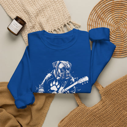 Boxer Guitar Crewneck Sweatshirt