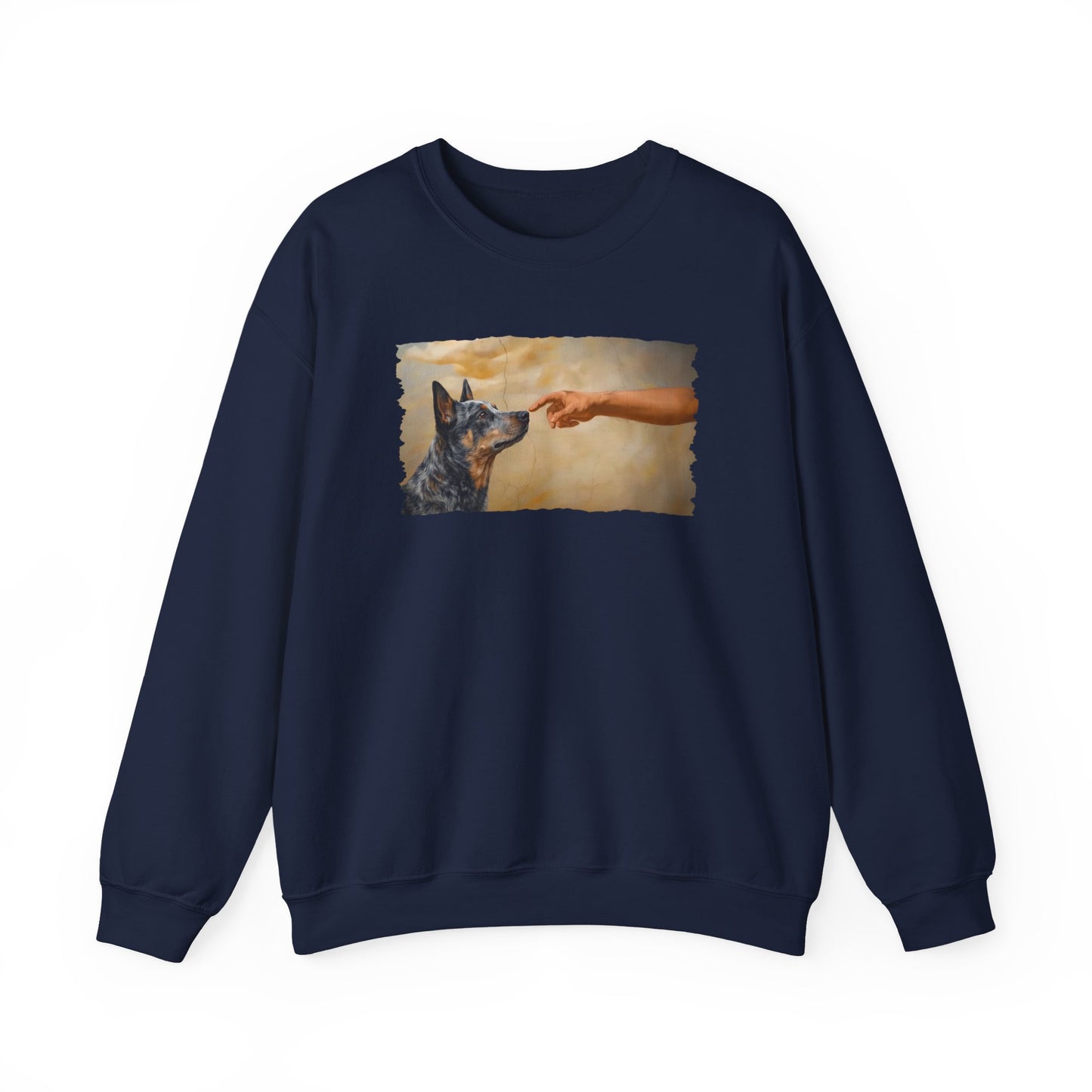 God Creates Blue Heeler Crewneck Sweatshirt