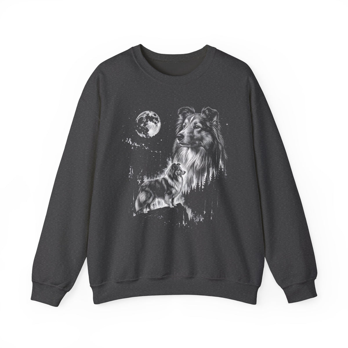 Shetland Sheepdog Moonlight Crewneck Sweatshirt