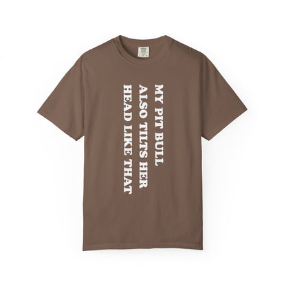 Pit Bull Tilts Her Head Premium Tee