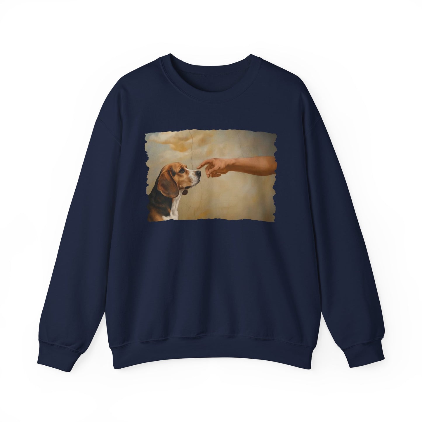 God Creates Beagle Crewneck Sweatshirt