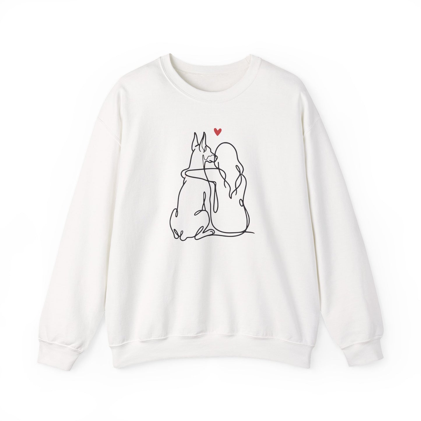 Doberman Girl Crewneck Sweatshirt