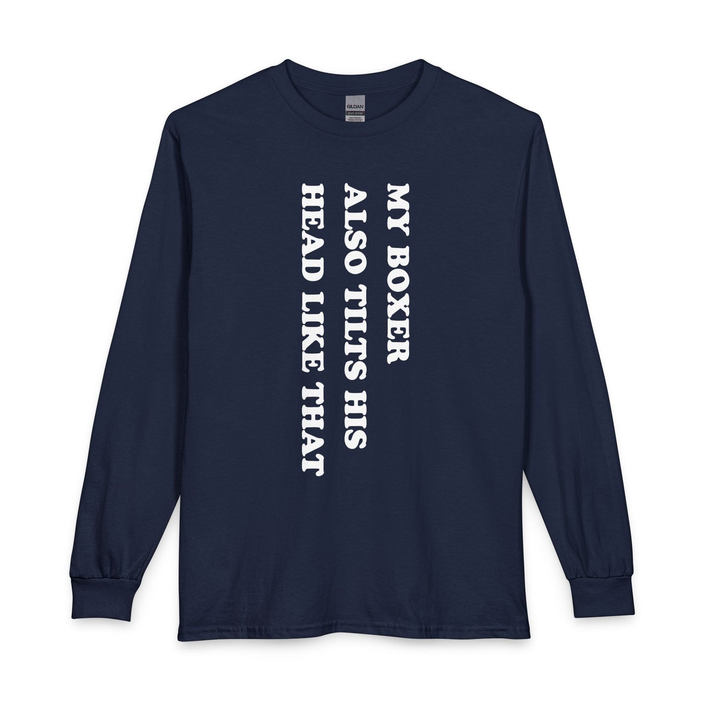 Boxer Tilt His Head Long Sleeve