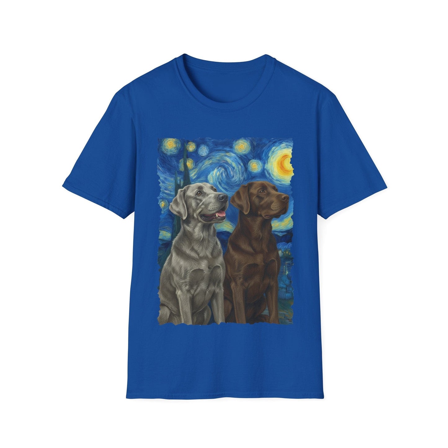 Chocolate and Silver Lab Starry Night Royal