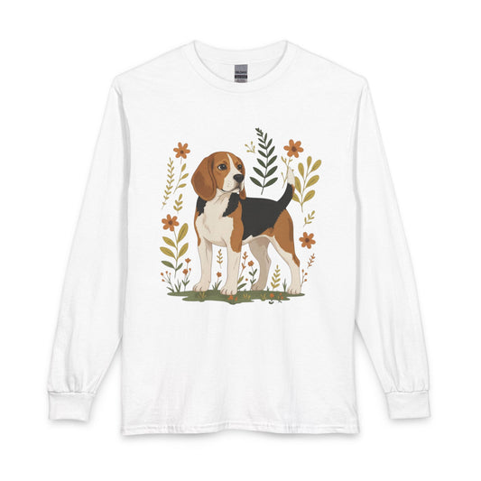 Beagle Flowers Long Sleeve