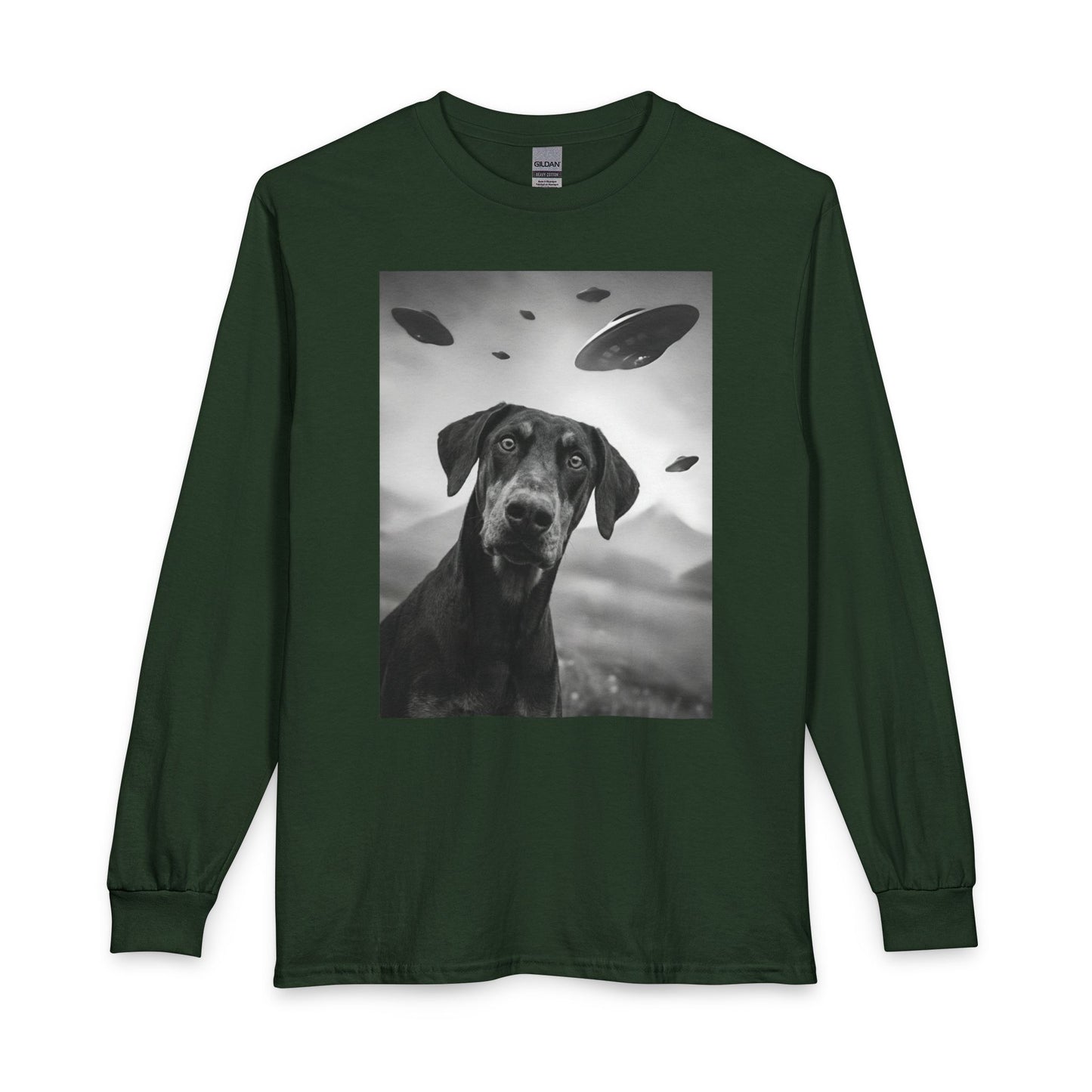 Doberman Pinscher UFO Long Sleeve