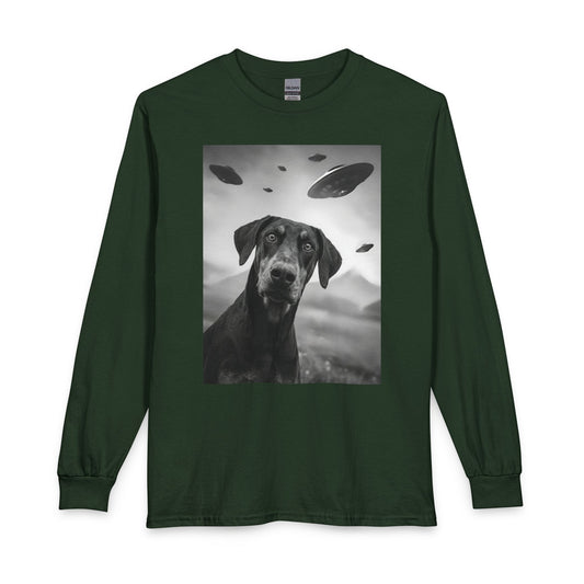Doberman Pinscher UFO Long Sleeve