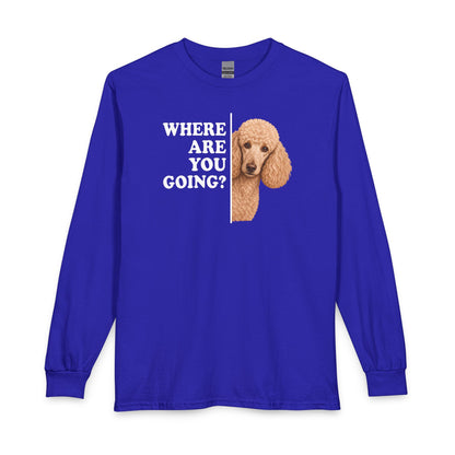Standard Poodle Where Are You Going Apricot Long Sleeve