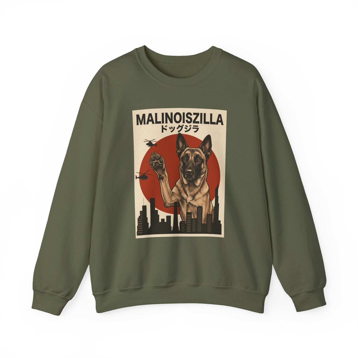 Belgian Malinois Malinoiszilla Crewneck Sweatshirt