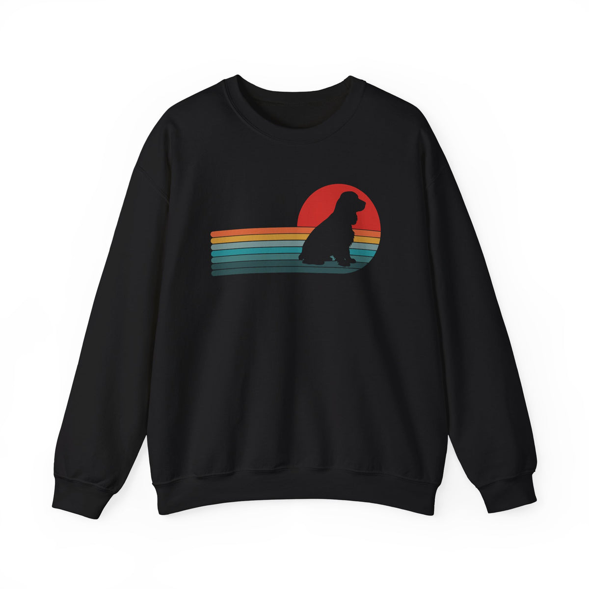 Cocker Spaniel Retro Crewneck Sweatshirt