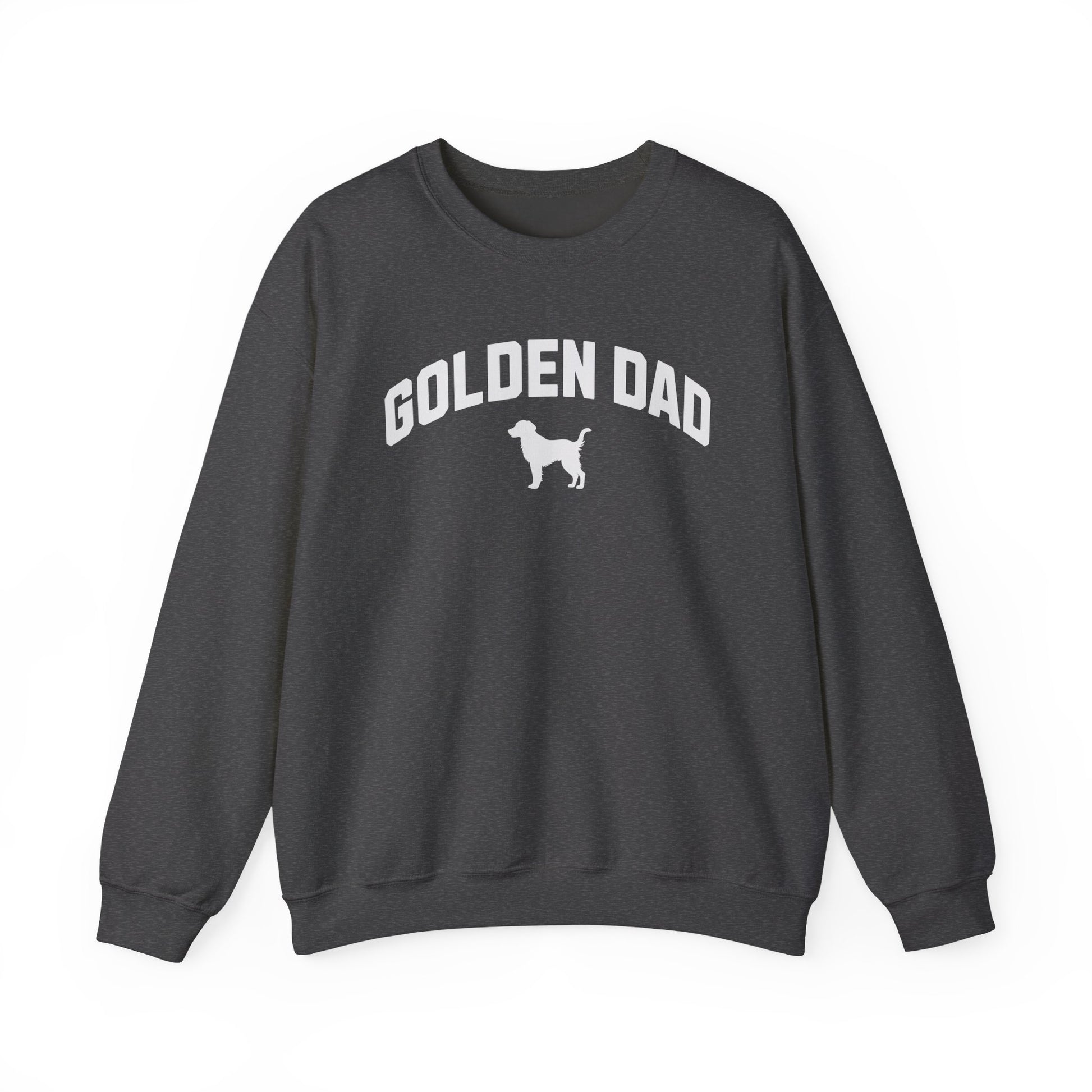 Golden Dad Crewneck Sweatshirt Dark Heather