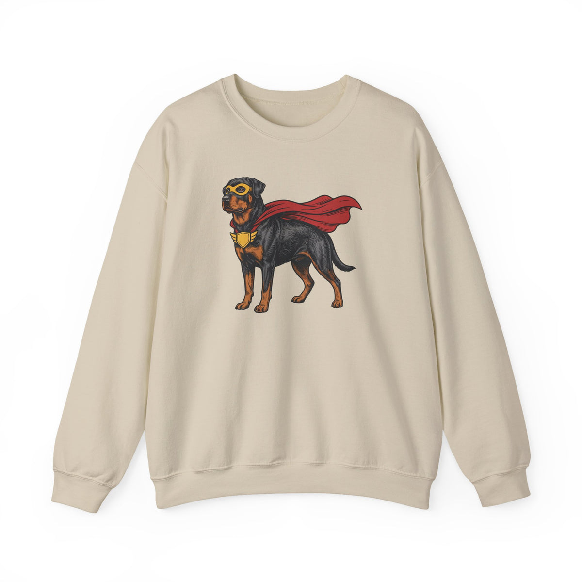 Rottweiler Superhero Crewneck Sweatshirt