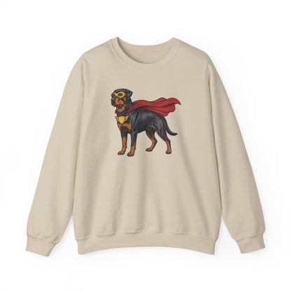 Rottweiler Superhero Crewneck Sweatshirt