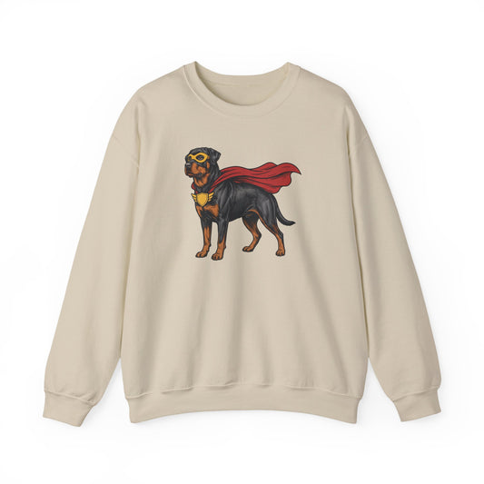 Rottweiler Superhero Crewneck Sweatshirt