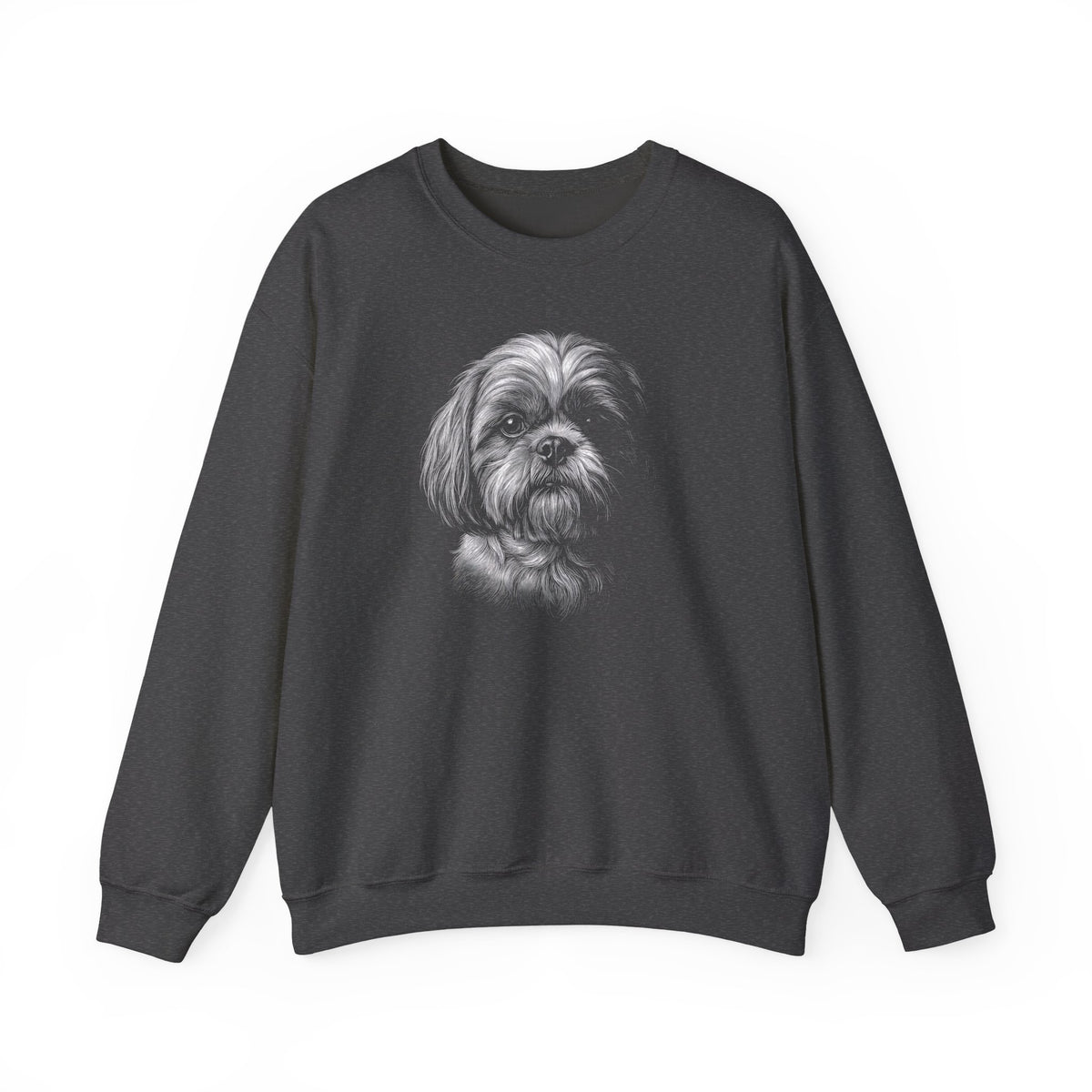 Shih Tzu Engraved Crewneck Sweatshirt