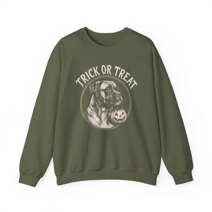 Boxer Trick or Treat Halloween Crewneck Sweatshirt