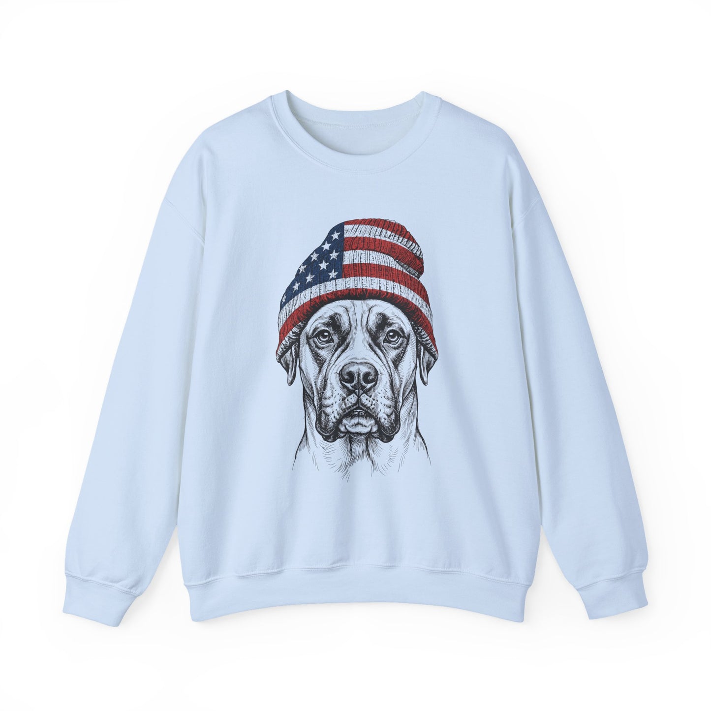 Boxer Beanie USA Crewneck Sweatshirt