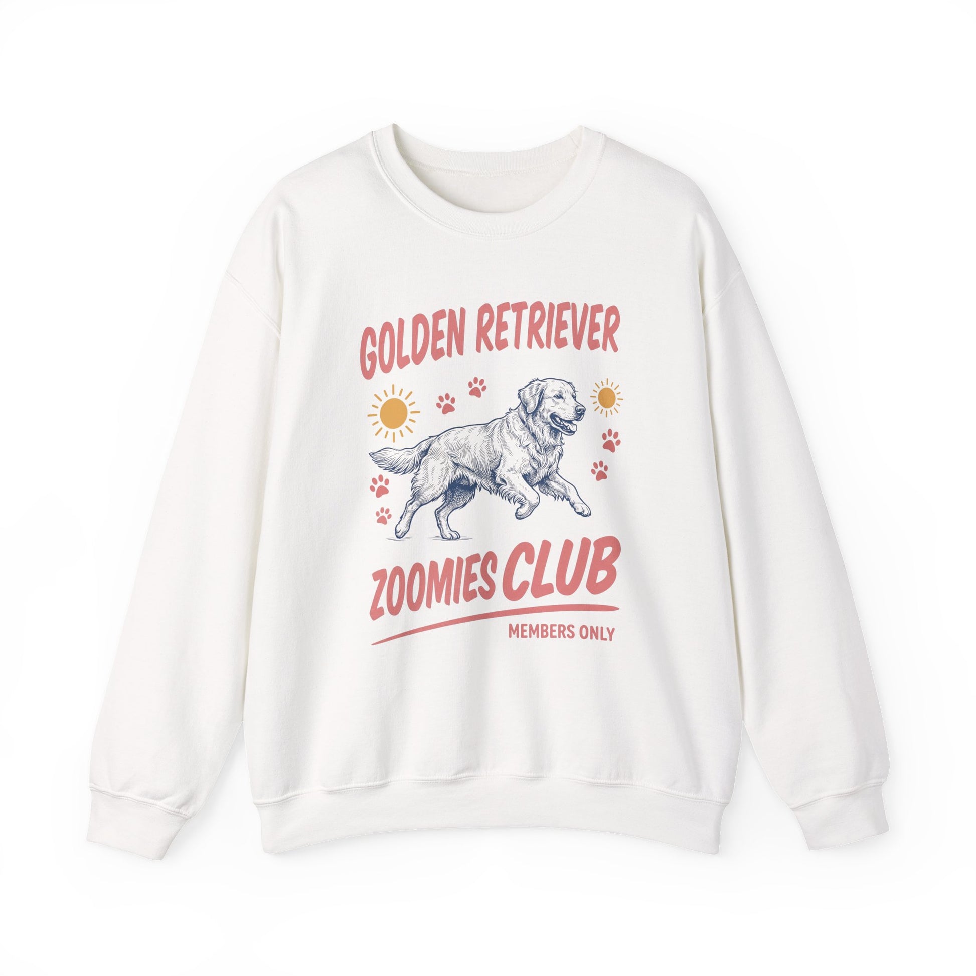 Goldie Zoomies Club Crewneck Sweatshirt White