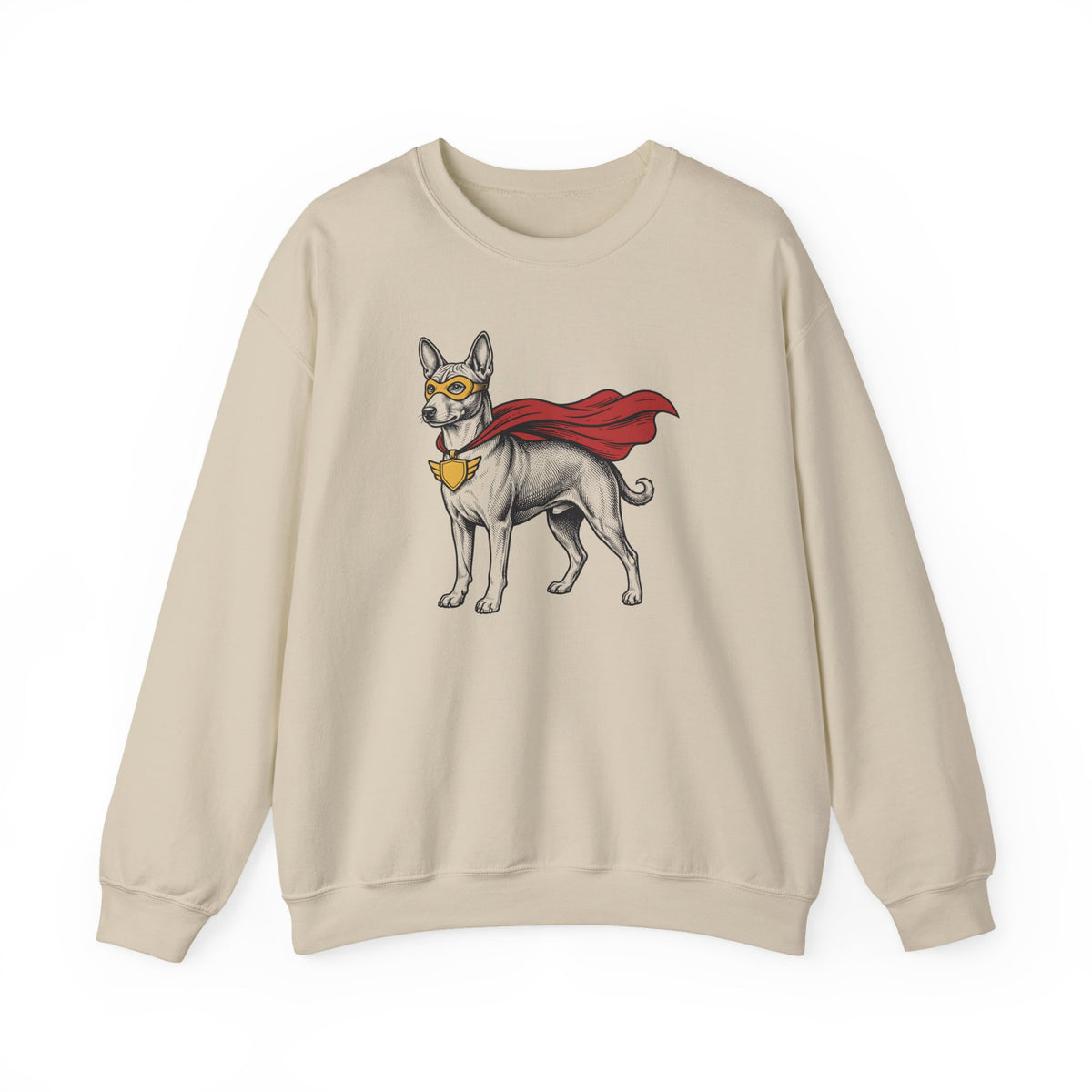 Basenji Superhero Crewneck Sweatshirt