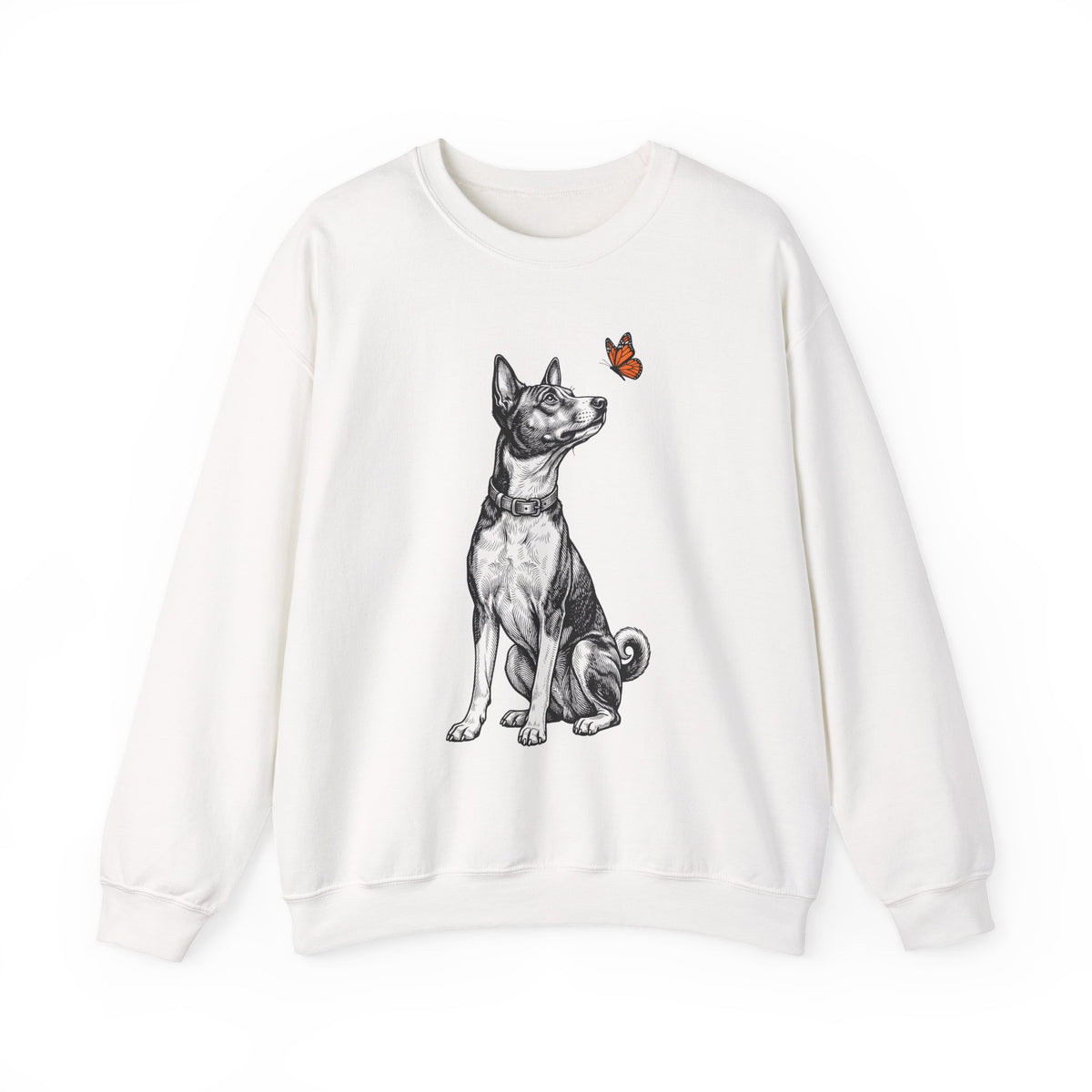 Basenji Butterfly Crewneck Sweatshirt