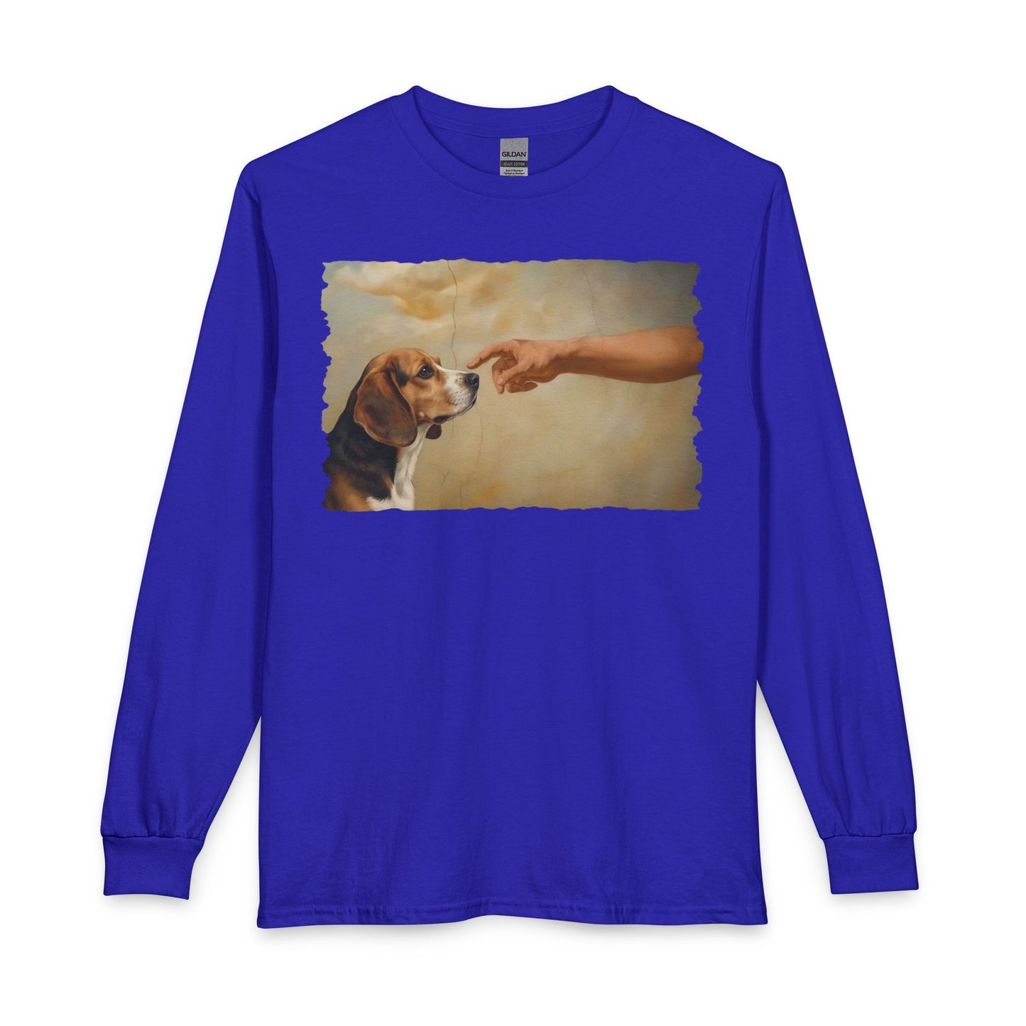 God Creates Beagle Long Sleeve