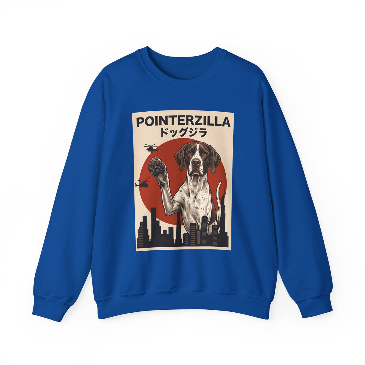 English Pointer Pointerzilla Crewneck Sweatshirt