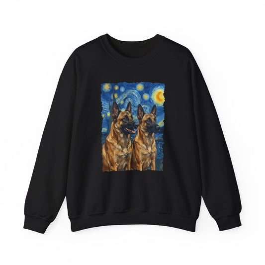Belgian Malinois Van Gogh Crewneck Sweatshirt