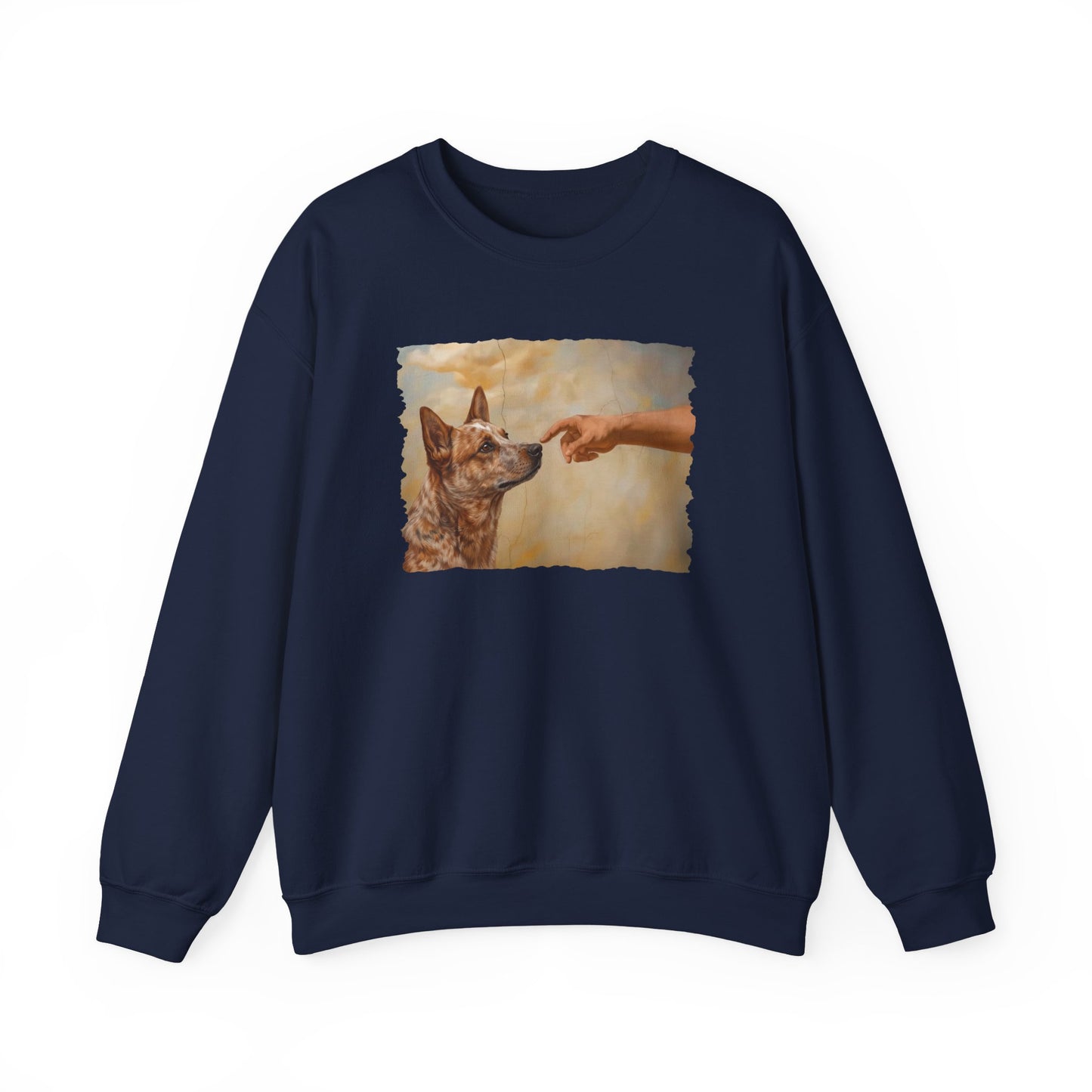 God Creates Red Heeler Crewneck Sweatshirt