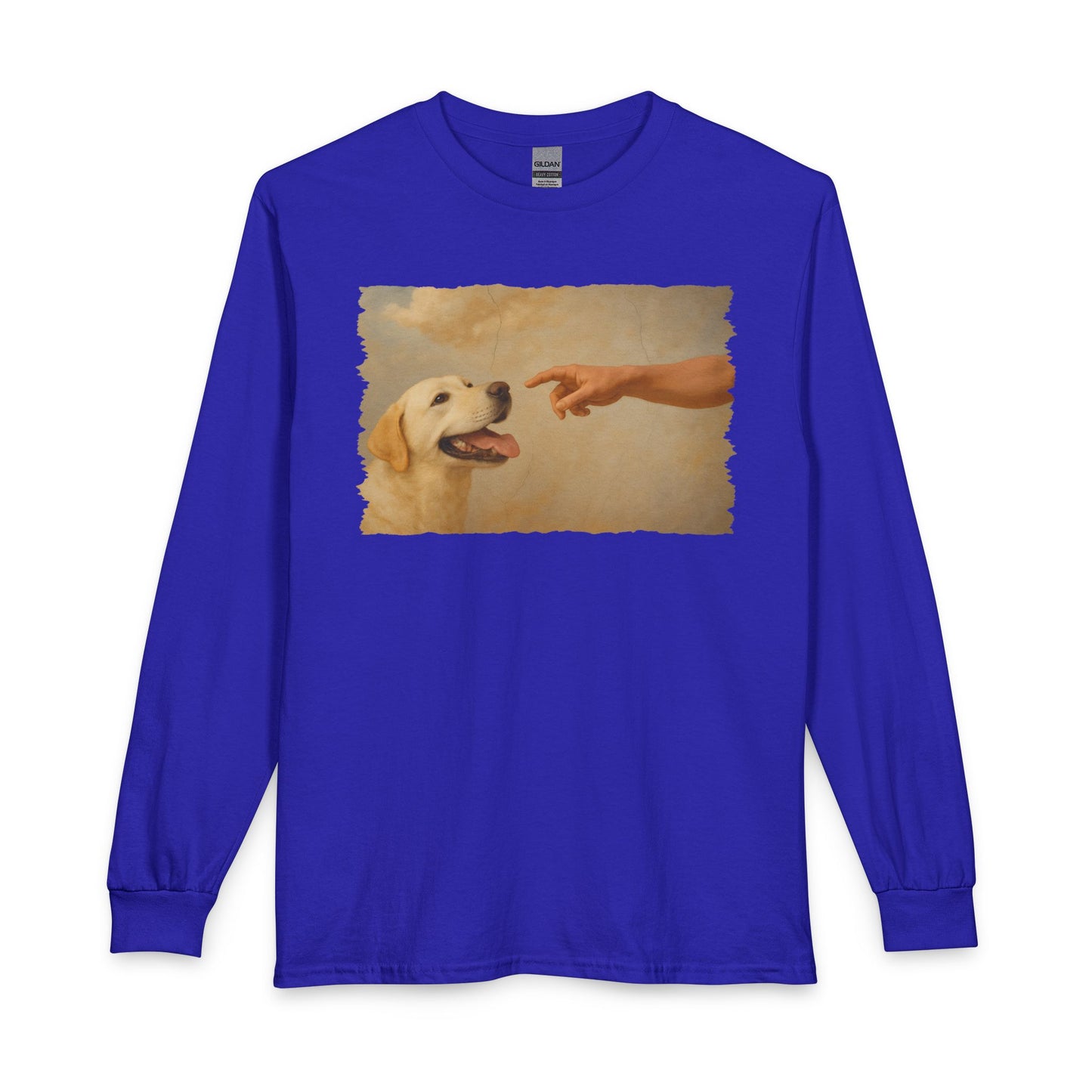 Gods Creates Yellow Labrador Long Sleeve